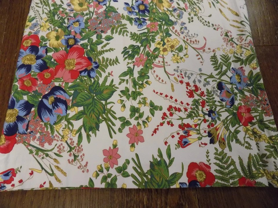 Linda Matthews White Bold Floral Red green blue Sexy Stretch Pencil Skirt M 28"W - Изображение 3 из 4