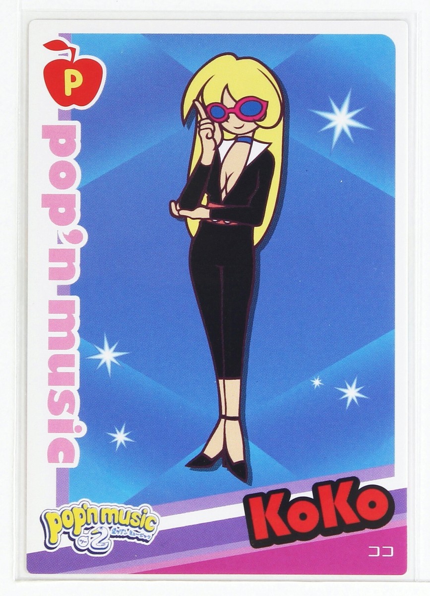 Pop'n Music Card PD19N002 Koko KONAMI Japan Game Character | eBay