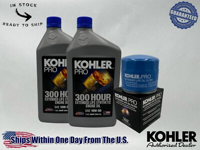 #ad #ad Cyclemax Kohler Pro SAE 10W50 300 Hr Ext Life Synthetic Oil Kit for Lawnmowers $58.30