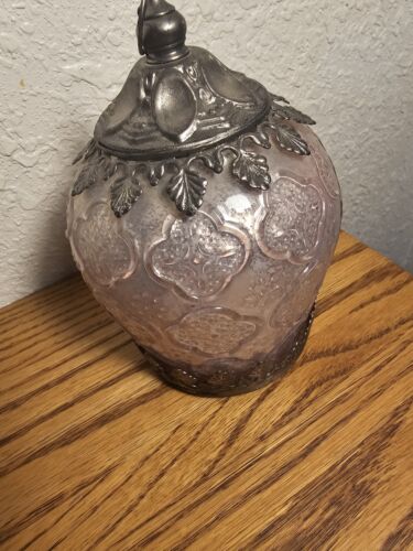 Lampe en verre mercure aspect vintage art & artefact lanterne d'accent DEL - Photo 1 sur 4