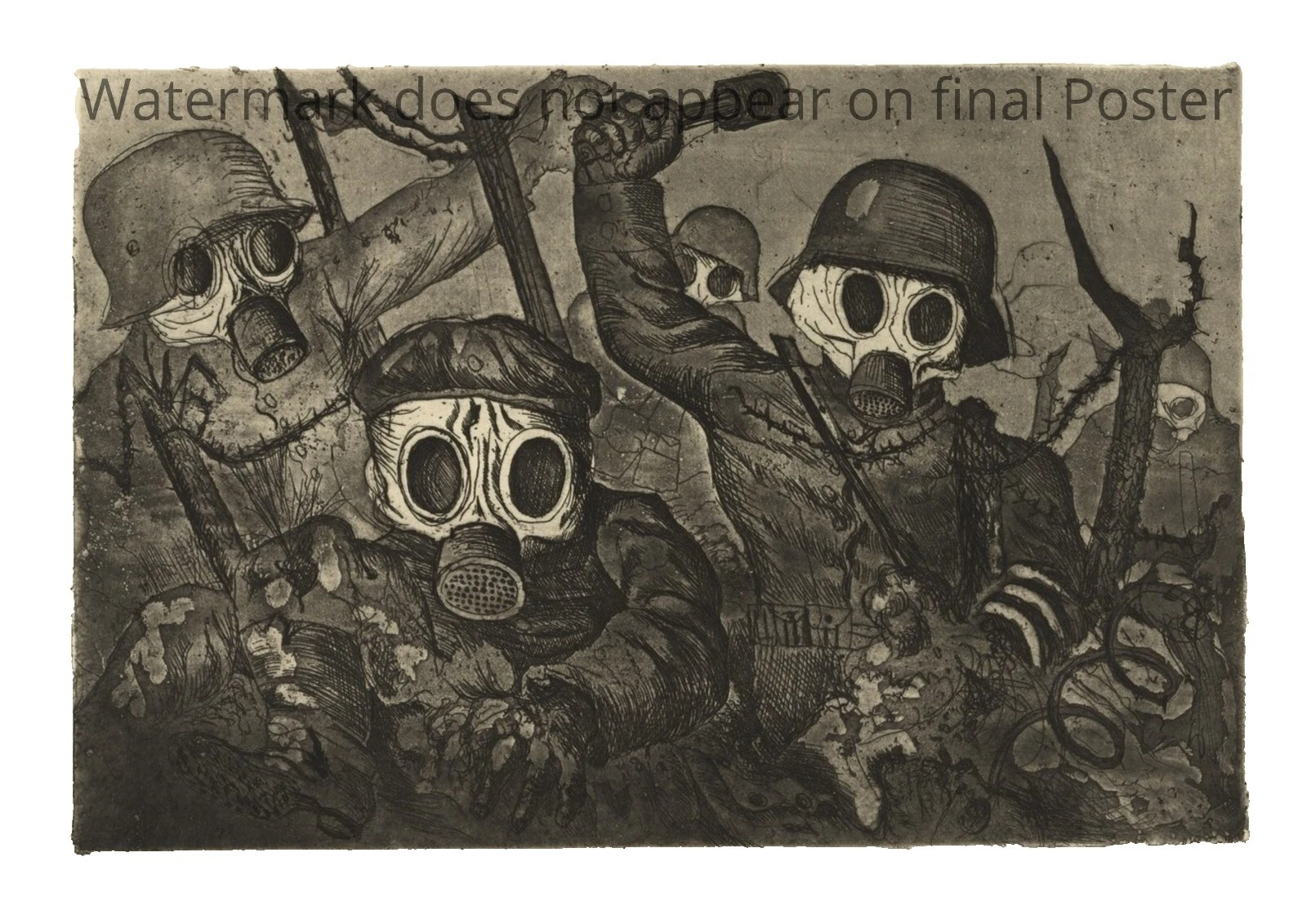 El realismo de pósteres Artísticos de militar