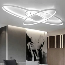 Geometric LED Ceiling Light Living Room Chandelier Flush Mount Lamp Fixture