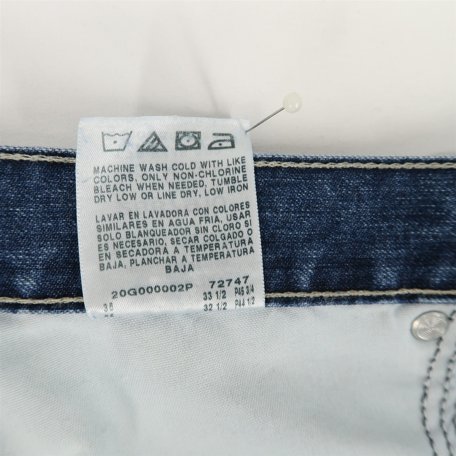 Lee Carpenter Loose Fit Jeans Mens 33x32 Blue Wash Denim