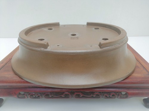 Chinese Bonsai Tree Pot TOUINKEN Unglazed Oval Width 40.5 cm/15.95 in.Large Size - Picture 11 of 19