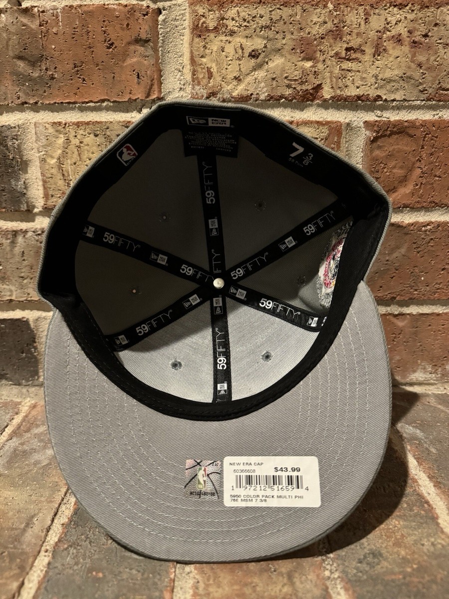 New Era 7 3/8 Philadelphia 76ers Color Pack Patch Gray 59FIFTY
