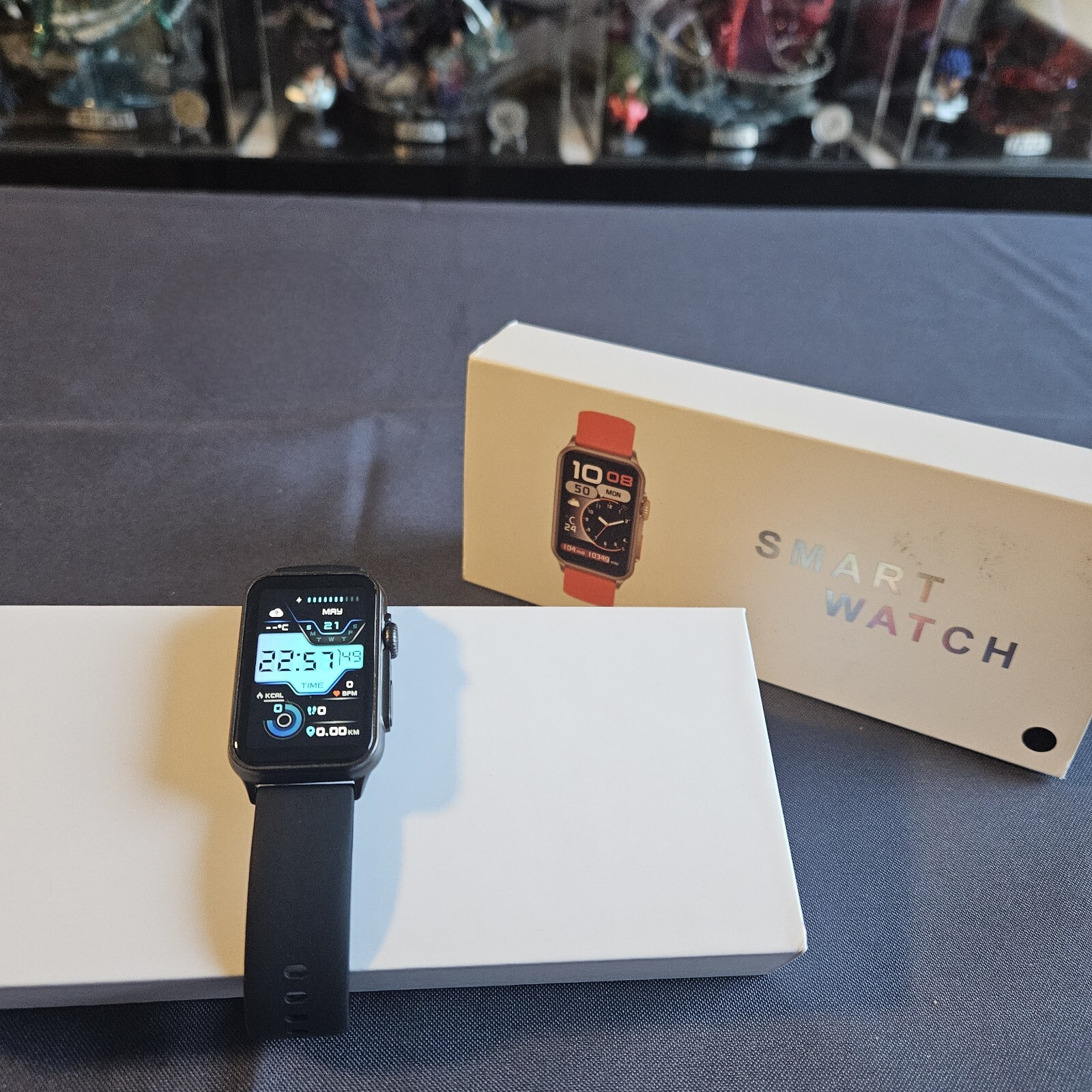 Montre connectée étanche Android iOS podomètre montre intelligente rose