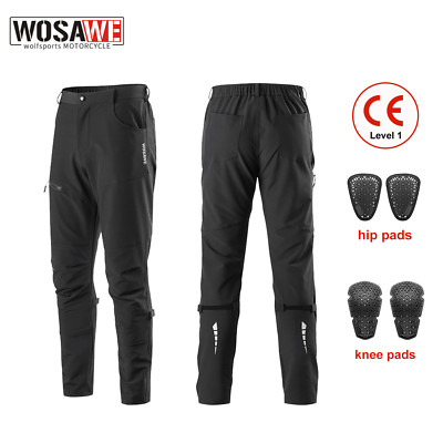 WOSAWE Motorrad-Knieschoner/Schrittschutzhosen abnehmbare Reitschutzausrüstung