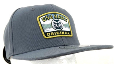 NEW CSU Colorado State Rams Patch Zephyr Flat Bill Trucker Snapback Cap Hat OS