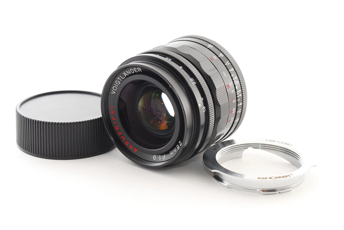 Voigtlander Ultron 28mm F/1.9 Leica L39 + M Mount Ring [Near Mint] #1866845