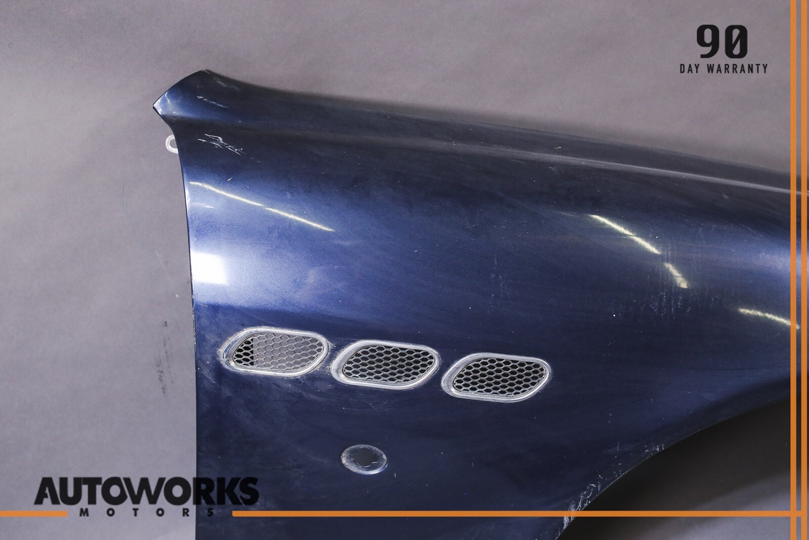 03-13 Maserati Quattroporte M139 Front Right Passenger Side Fender Wing Blue OEM