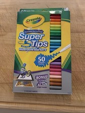 Crayola Super Tips Markers, Washable Markers, 20 Count Washable Colors 0410-232