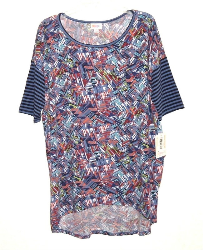 NWT LuLaRoe Irma High-Low GEO Tunic Tee Top Shirt Medium Simply Comfortable
