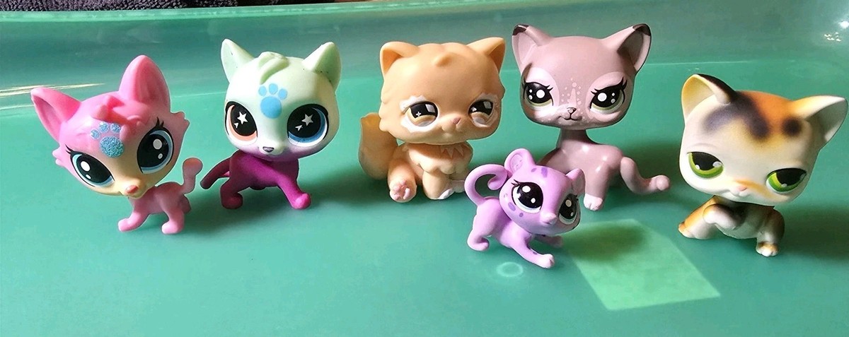 x6) Littlest Pet Shop Cat Bundle LPS | eBay