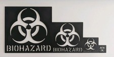 Biohazard Logo Reusable Stencil Set - 4 Sizes...