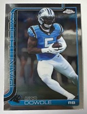 Rico Dowdle 2025 Topps Chrome #43 Panthers
