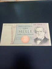 BANCONOTA MILLE 1000 LIRE VERDI  DOPPIO DECRETO