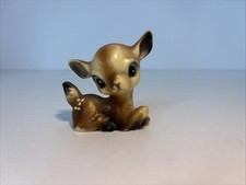 Vtg Anthropomorphic Kitsch Deer Figurine Plastic Woodland 60s 2"