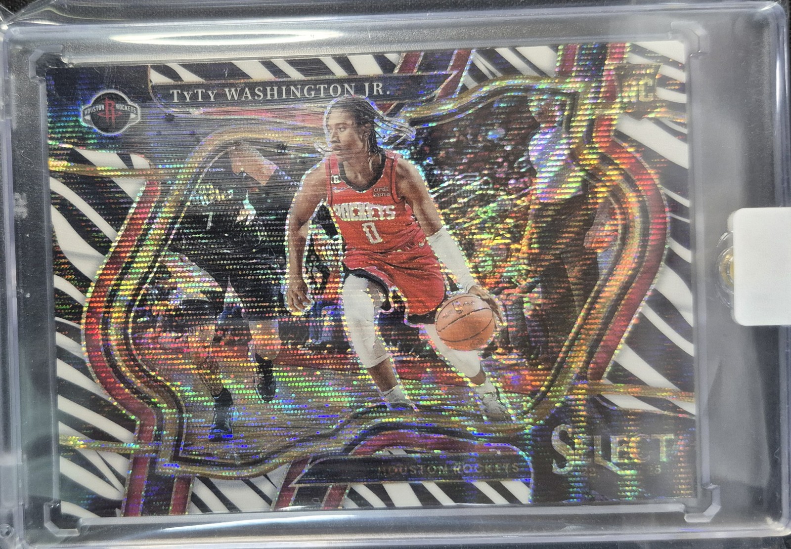 2022-23 Panini Select #269 TyTy Washington Jr. Zebra Prizms