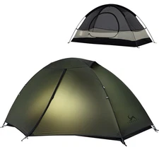 TOMOUNT Backpacking Tent 1 Person Tent Waterproof Lightweight Tent for Outdoo...