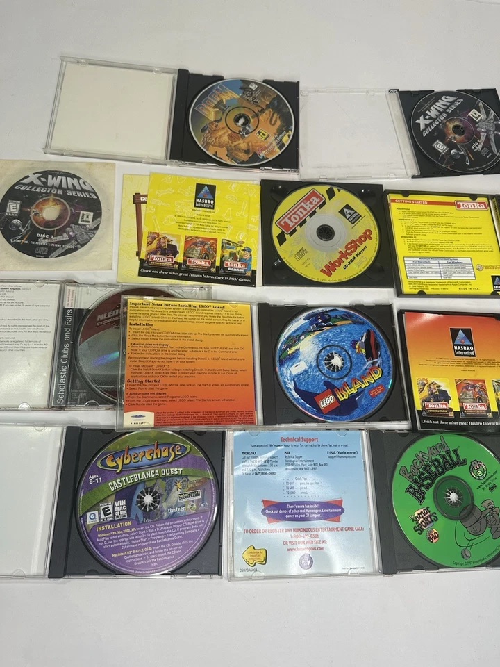 Lote de 10 juegos de PC vintage para sala de CD, Tonka, Need for Speed, etc. Foto 4 de 4