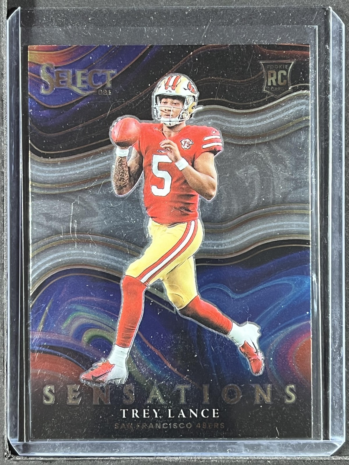 2021 Panini Select #SEN-12 Trey Lance Sensations 250004