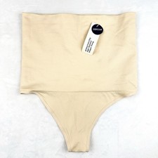 Empetua by Shapermint High-Waisted Shaper Thong Nude Beige Sz L NWT