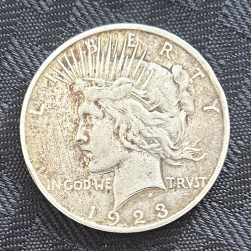 1923 Peace Dollar $1 Silver Coin Circulated Business Strike 0.9 Fineness