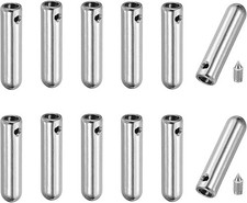 12 Pcs Alloy Shoelace Tips 25mm Aglets Screw-On Lace End Cap Set