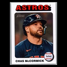 2024 Topps Heritage High Number - #541 Chas McCormick White Border - Astros