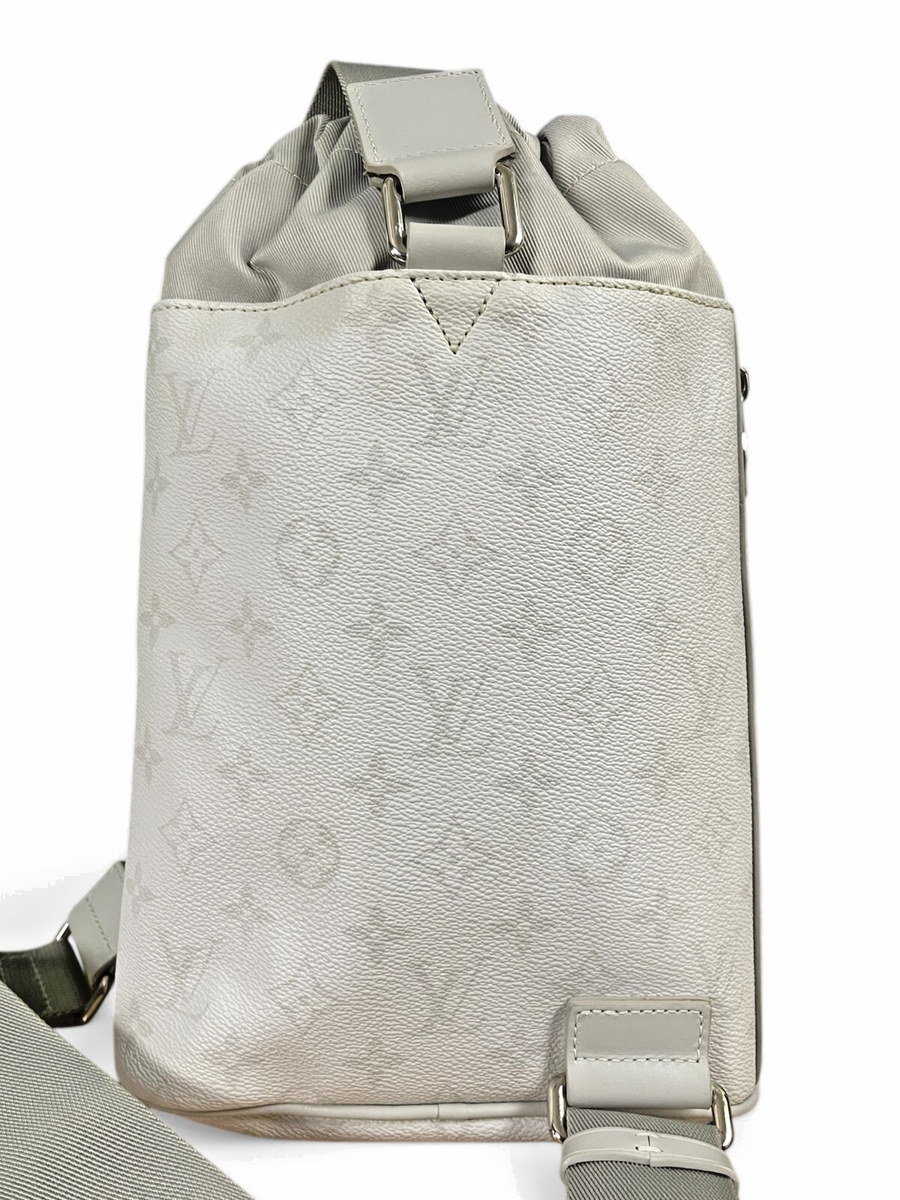 LOUIS VUITTON MLK Chalk Sling Bag Grey Mens Monogram Crossbod