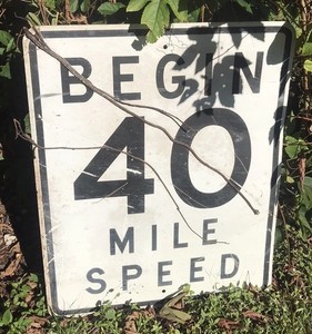 Vintage Speed Limit Sign | eBay