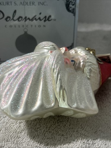 Kurt S. Adler Polonaise Mercury Santa Star Christmas Glass Ornament Mouth Blown - Picture 2 of 6
