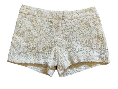 Women's Cynthia Rowley Ivory White Crochet Lace Shorts Size 4