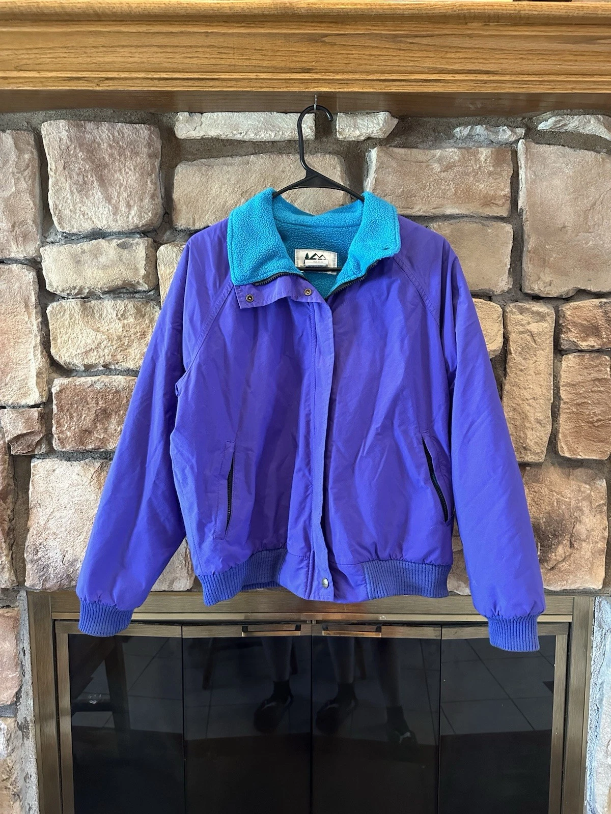 VTG 90s REI Purple Gore Tex Fleece Lined Zip Outdoor Snow Ski Jacket Women’s 12