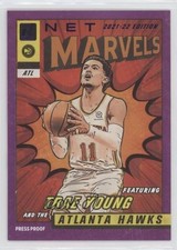 2021-22 Panini Donruss Net Marvels Press Proof Purple Trae Young #5 uk2