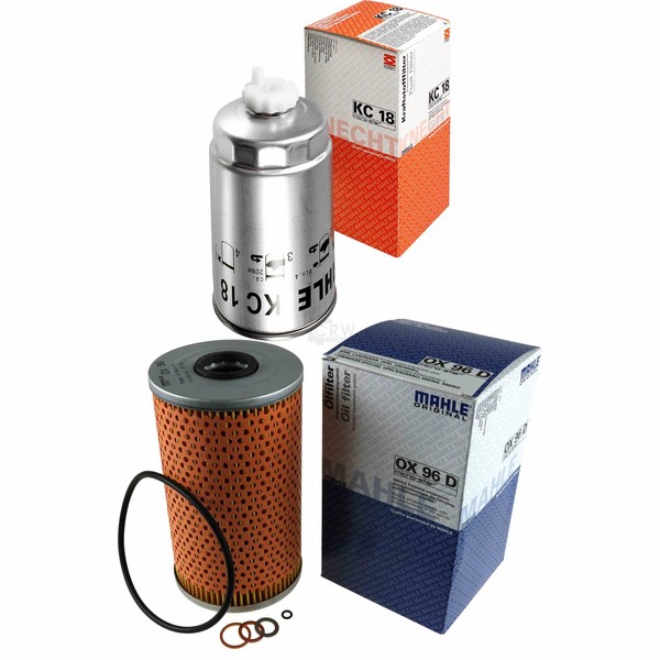 Mahle / Knecht Set Filterpaket Kraftstofffilter KC 18 ÖLfilter OX 96D-image