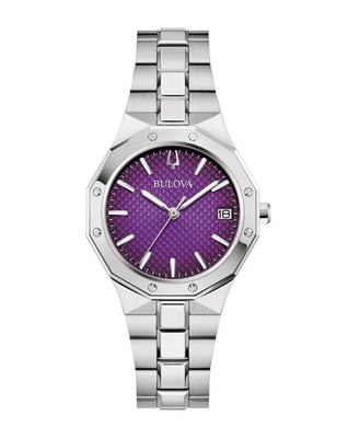 Bulova Prestige Silber Damen Armbanduhr 96M168