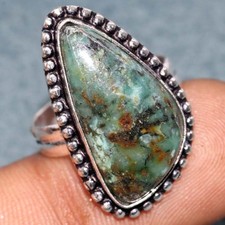 African Turquoise 925 Silver Plated Ring US 8 Best Seller Gift Fashion Sale JW