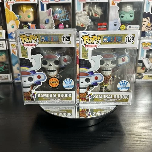 BUNDLE: Funko Pop! Vinyl: One Piece - Samurai Brook #1129 - Funko Excl. w/ Chase