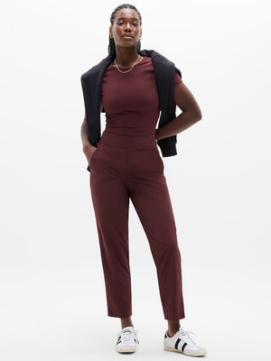 ATHLETA Brooklyn Mid Rise Ankle Pant  2 | Garnet #198671 NEW WITH TAGS  NWT