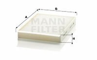 Mann-Filter CU 25 002 Filter,Cabin Luft FüR Mercedes-Benz,Mercedes-Benz ( Bbdc )