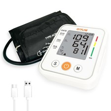Rechargeable Blood Pressure Monitor Upper Arm Voice Broadcast 2x120 Memory Cuff
