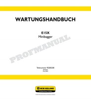 New Holland E15X Bagger Reparatur Werkstatthandbuch