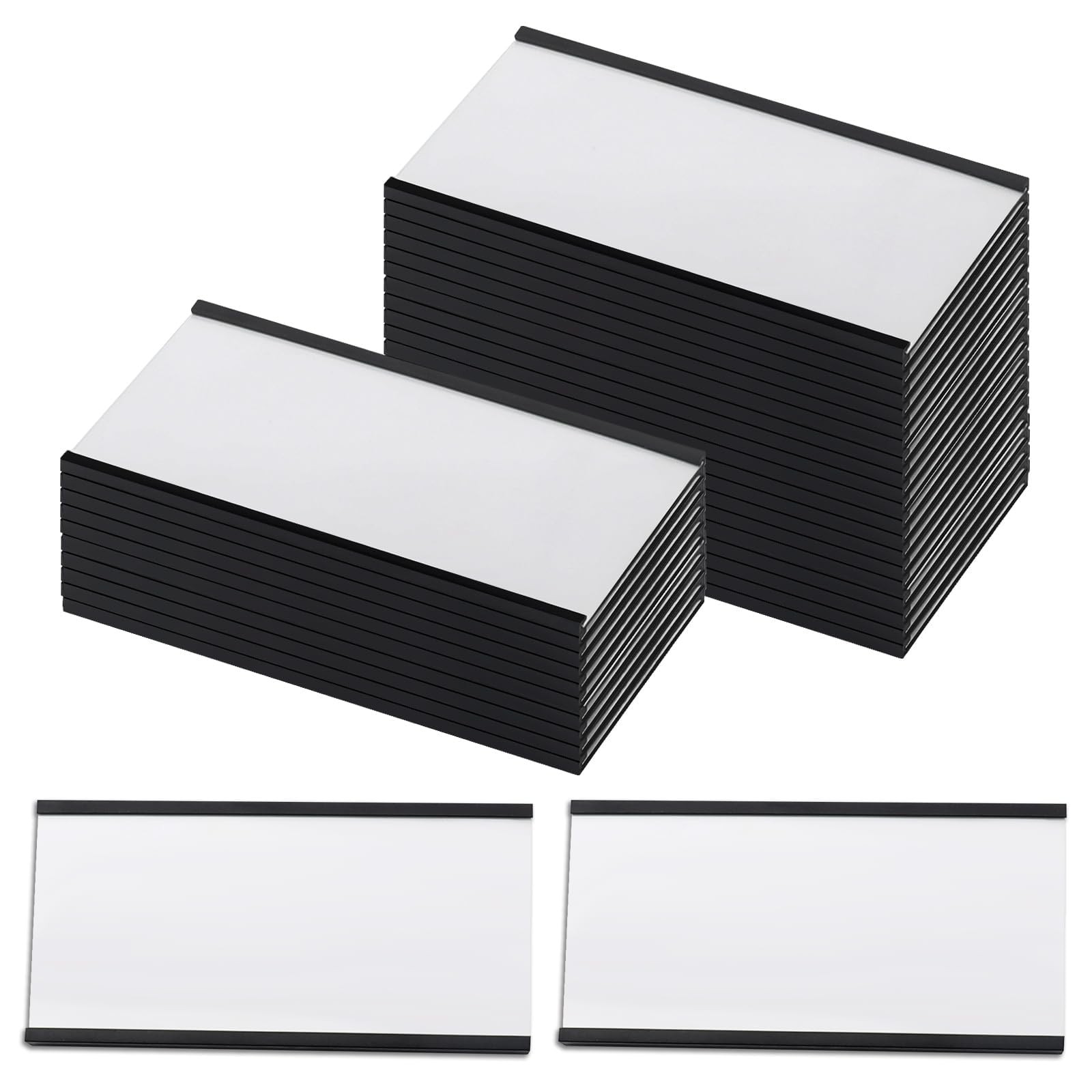 Porte-étiquette magnétique 5 x 10 cm aimant de marquage pour stock et bureau
