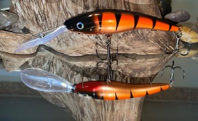 Custom painted Knock off Rapala Deep Tail Dancer TDD-11,  Penny Perch