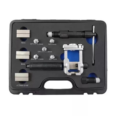 Bremsleitungsbördelgerät Mobil Hydraulik Bördelwerkzeug 4,75 6 mm PKW Industrie