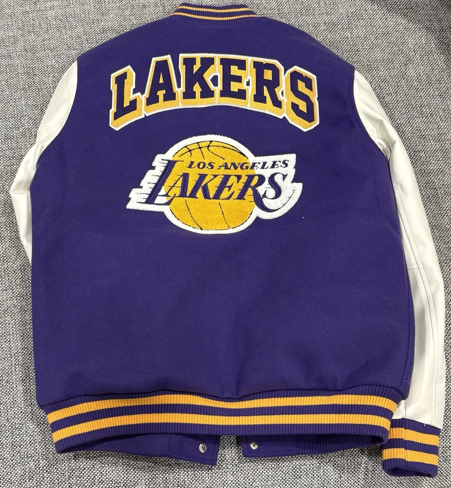 LA Lakers NBA ULTRA GAME Licensed Purple Varsity Jacket Size XL Brand New W/Tags - Image 2 of 4