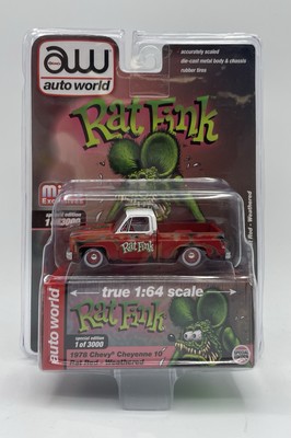 1/64 AUTO WORLD MIJO EXCLUSIVES RAT FINK 1978 CHEVROLET CHEYENNE 10 WEATHERED