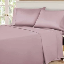 Egyptian Cotton 530 Thread Count Bed Sheet Set, 1 Elastic Deep Pocket Fitted ...