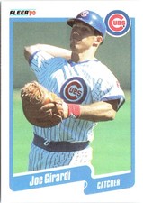 Joe Girardi 1990 Fleer #31 Chicago Cubs
